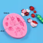 Ladybug Honey bee silicone mould
