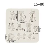 Dog Cat Pig Bird Animal theme silicone mould