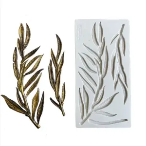 Large Leaf Branch silicone mould