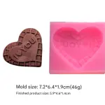 Deep I love you Heart Silicone Mould