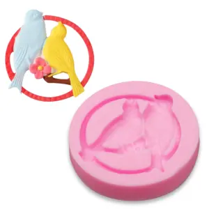 Couple bird Silicone mould