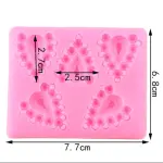 Heart Jem Jewelry theme silicone mould