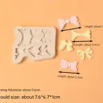 Detailed Bow Knot silicone mould Style 4