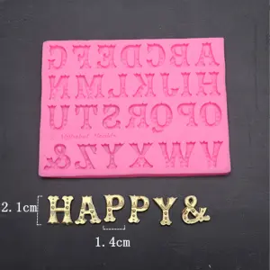 Alphabet Upper case Dotted theme Silicone Mould Style 10