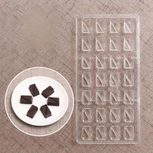 28 Cavity Rectangle Shape Polycarbonate Chocolate Mould