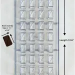 28 Cavity Rectangle Shape Polycarbonate Chocolate Mould