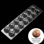 14 Holes Football Shaped Polycarbonate Chocolate Mould