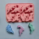6 Cavity large Dinosaur silicone mould