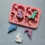 6 Cavity large Dinosaur silicone mould