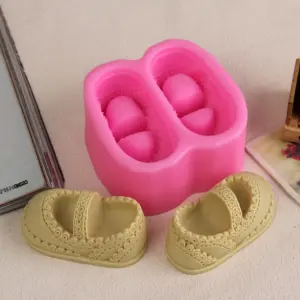 3D Detailed baby Shoes Design DIY Silicone Mould