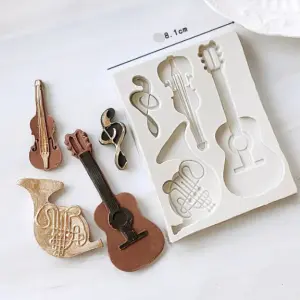 Guitar Musical Instruments Silicone Mould
