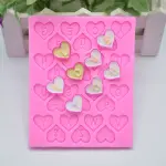 Heart Shaped Alphabet Upper case Silicone Mould Style
