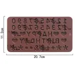 Alphabet silicone mould style 2