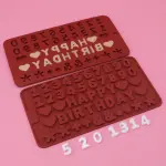Alphabet silicone mould style 2