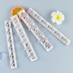 4 pcs Flame Waves Icicle Grass Fire Fondant Cutter set