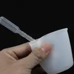 Reusable Mixing Cups Tools Kit,2pcs Silicone Mixing Cups Measuring Cups 100ml 12pcs Dropper Mixing Stick for soaps,resins,candle,wax etc