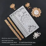 Vintage Flower Curlicues Silicone mould