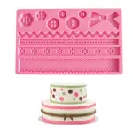 Bow Ribbon button Border theme Silicone Mould
