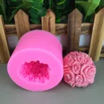 3D Rose Flower ball silicone mould