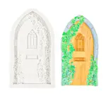 Large Arched detailed Floral Door theme silicone mould