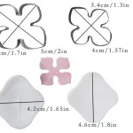 4 pcs Flower Cutters Set Hydrangea veiner mould set