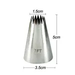 Large Pastry Piping Tip No. - 7FT