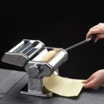 Stainless Steel Manual Machine Roller Maker with 9 Thickness Settings for Dough Cutter,fondant,Clay,Spaghetti,Fettuccine Lasagne etc