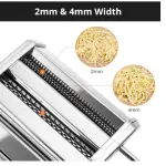 Stainless Steel Manual Machine Roller Maker with 9 Thickness Settings for Dough Cutter,fondant,Clay,Spaghetti,Fettuccine Lasagne etc