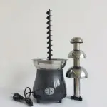 Fountain for Party Stainless Steel Melting Heating Machine Pot for Cheese,Chocolate Fondue 1 Lts 3 Tier Melt Dipping Machine Warmer