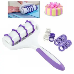 Fondant Ribbon Cutter Trimming ,22pc set
