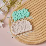Happy Birthday with hearts Silicone Mould Style 2