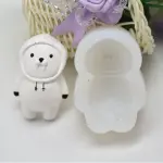 3D Winter Bear cartoon silicone mould