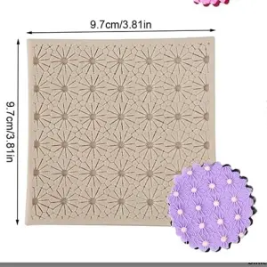 Detailed Flower Texture mat silicone Mould style 4