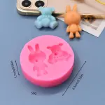 Easter Bunny & Teddy theme silicone mould