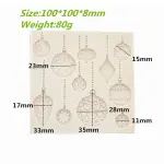 Christmas Ornament bulbs Bell silicone mould