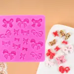 Detailed Mini Bow silicone mould Style 6