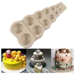 3D Half Round Pearl Silicone mould Style 2