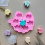 7 Cavity 3D Unicorn face silicone mould