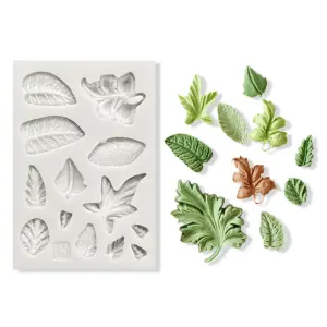 4 style Leaf silicone mould