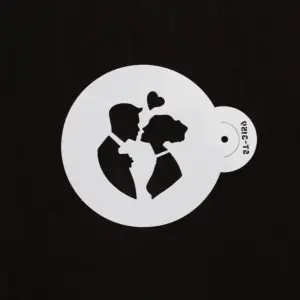 1 pcs Couple In love Decoration icing Stencils Style 50