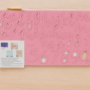 Lower Case Alphabet Letters Number Numeral Cake Stamp Embosser Stencil