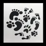 Baby Feet theme Decoration icing Stencils