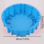 1 Happy Birthday Baking Pan Round Mousse Silicone Mold DIY Cake Baking Tray Tools