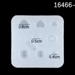 Miniature Biscuit and heart Silicone Mould