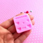Miniature Hearts and Bread Silicone Mould