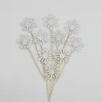 10 pcs Silver Snowflake Topper set