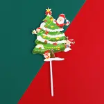 Christmas Tree theme cake topper style 16