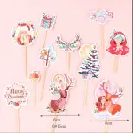 11 pcs Christmas theme cake Cupcake topper set style 30