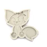 Cute Fox cartoon silicone mould Style 1
