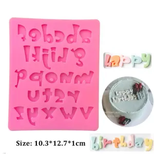 Fly Leaf Creative Letter Alphabet Silicone mould